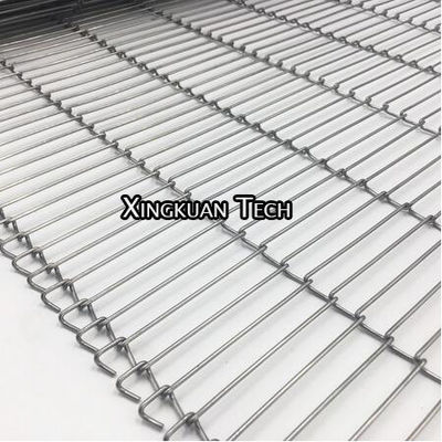 Flacher Flex Ladder Conveyor Belt Wire Mesh For Conveyor Food Machine, wenn Produktion bekleidet wird