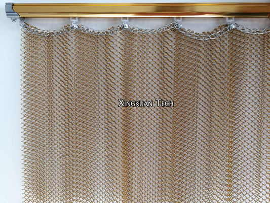 Hängende Metalldekorative Mesh Curtain Drapery For Interior-Dekoration