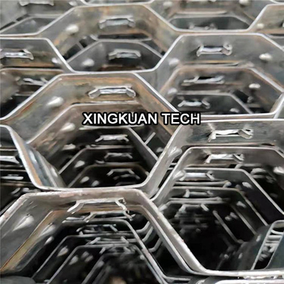Art des 2.5X25mmX50mm sechseckige Mesh Wire Low Kohlenstoffstahls H für refraktäres Futter