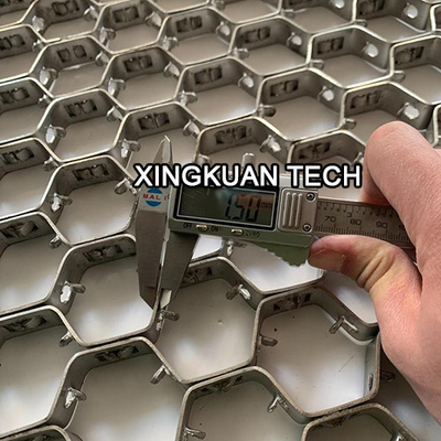 L Art sechseckige Hexe asphaltieren Masche 1.5×20mm×45mm für refraktäres Futter