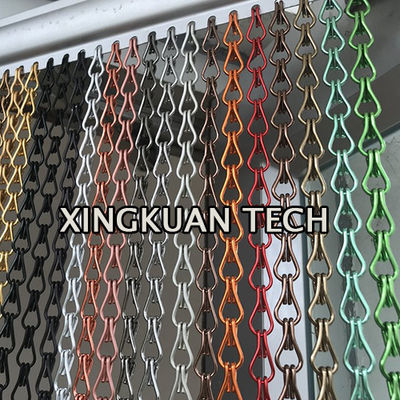 Doppelter Haken-Kettenglied-Aluminiumvorhang, Aluminiumkettentür-Vorhang